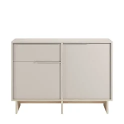 HARRIET Buffet 2 portes 1 tiroir en bois et métal L120cm