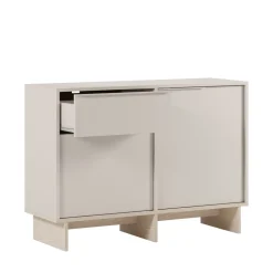 HARRIET Buffet 2 portes 1 tiroir en bois et métal L120cm