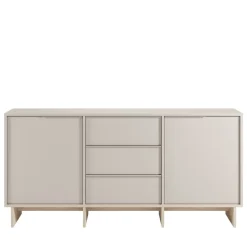 HARRIET Buffet 2 portes 3 tiroirs en bois et métal L176cm