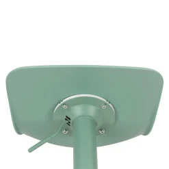HERIBO Lot de 2 chaises de bar réglables en plastique et métal H58-79cm