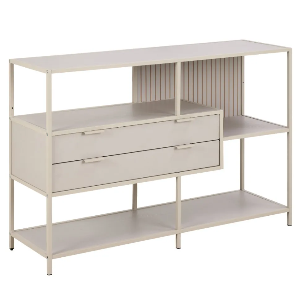 HEXA Étagère 2 tiroirs en métal L114cm