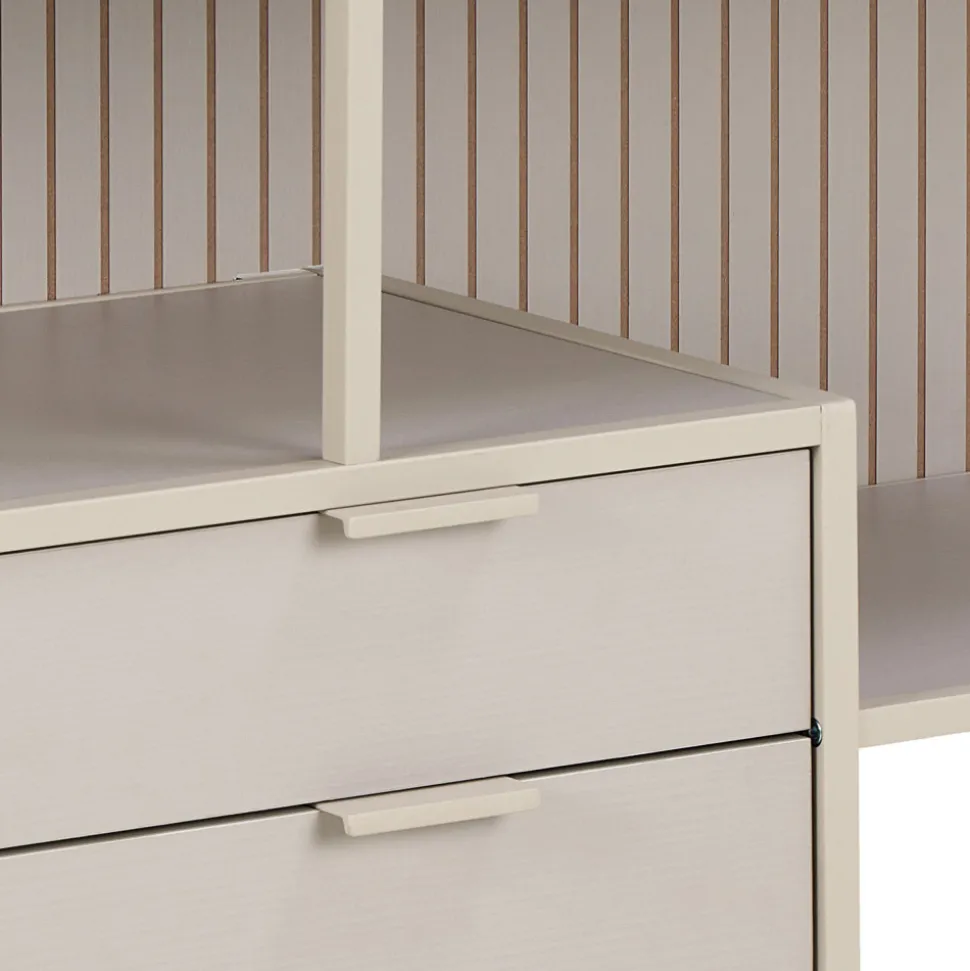 HEXA Étagère 2 tiroirs en métal L114cm