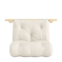 HOOKED Fauteuil convertible en lin et bois avec accroches murales