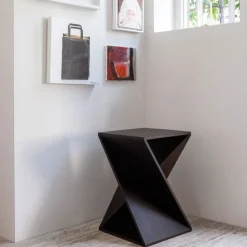 IKEM Table d'appoint carrée en bois 41x41cm