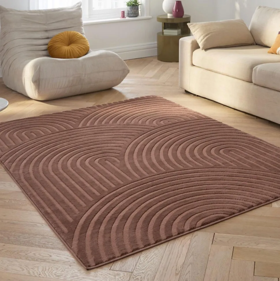 JAGO Tapis texturé à motifs en arches