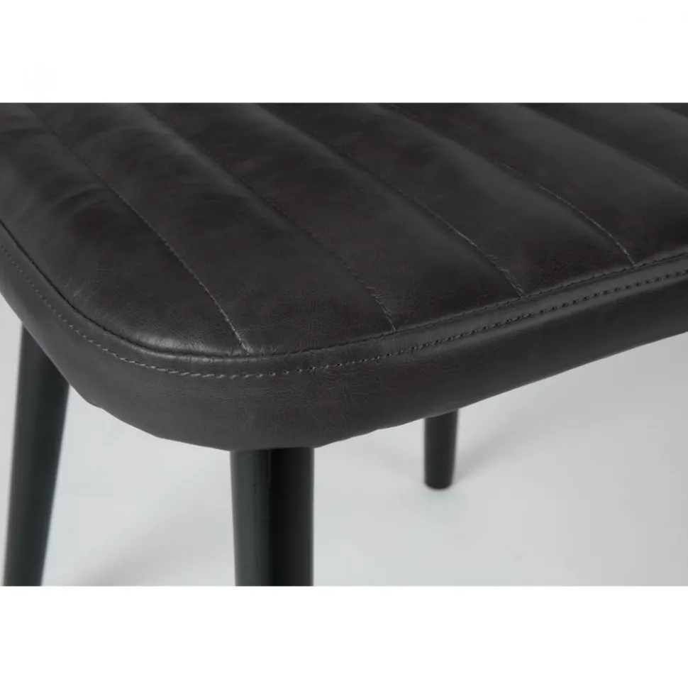 JAKE WORN Chaise rétro capitonnée