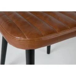 JAKE WORN Chaise rétro capitonnée