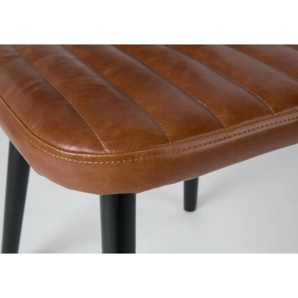 JAKE WORN Chaise rétro capitonnée