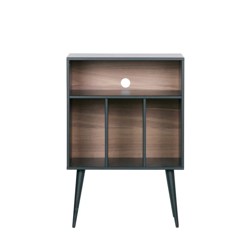 JAMES Meuble de rangement disques vinyles en bois