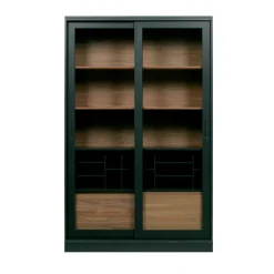 JAMES Vitrine 2 portes en bois H200cm