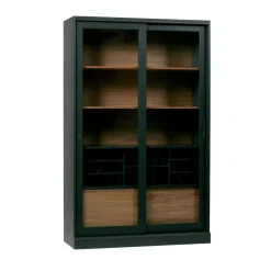 JAMES Vitrine 2 portes en bois H200cm