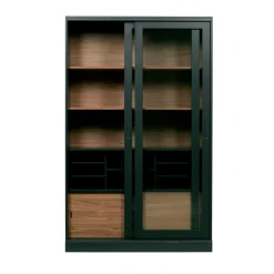 JAMES Vitrine 2 portes en bois H200cm