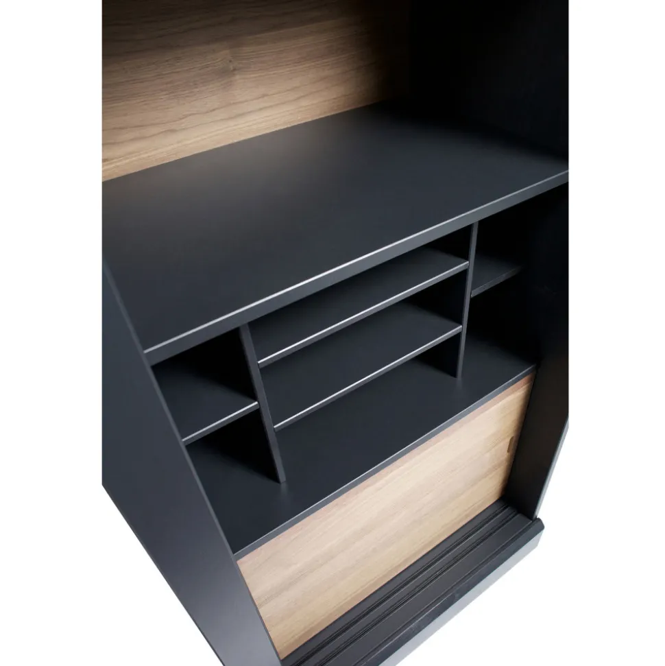 JAMES Vitrine 2 portes en bois H200cm