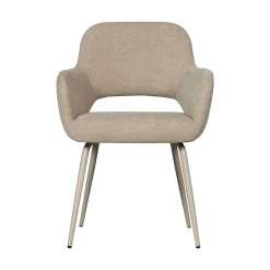 JENNY Lot de 2 fauteuils de table en tissu