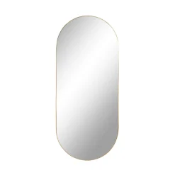 JERSEY Miroir ovale en métal 35x80cm