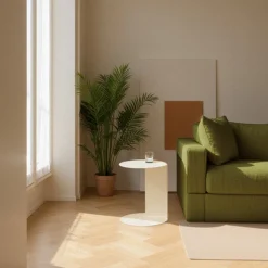 JIMY Table d'appoint en métal H50cm