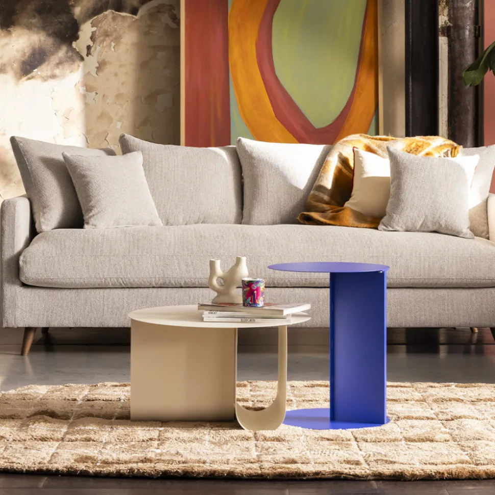 JIMY Table d'appoint en métal H50cm