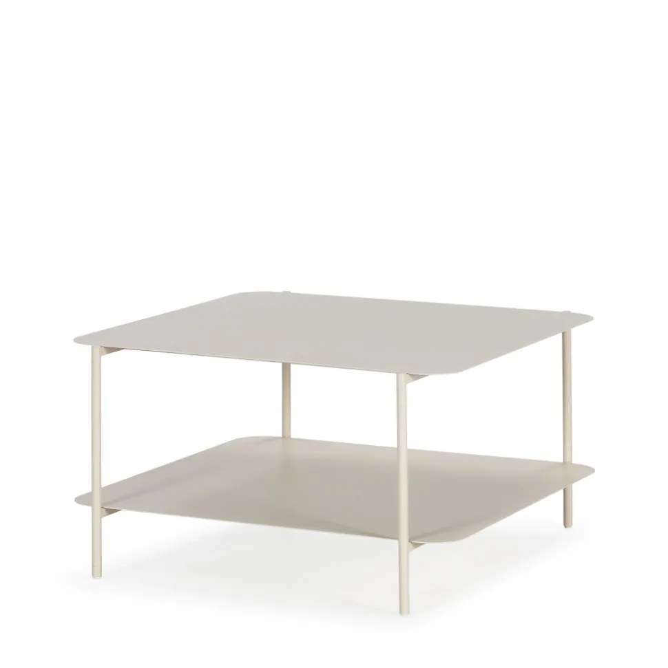 JUDITH Table basse en métal à double plateau