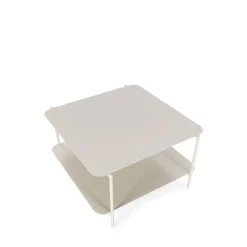 JUDITH Table basse en métal à double plateau