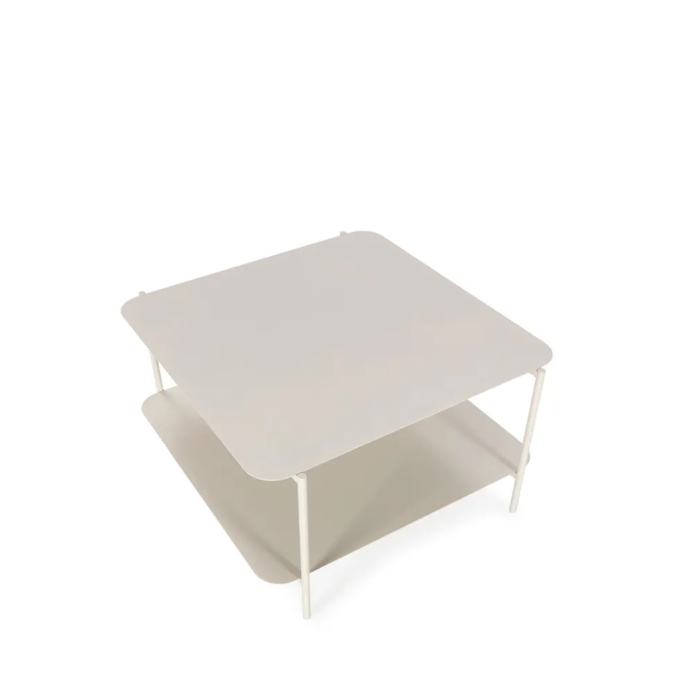 JUDITH Table basse en métal à double plateau