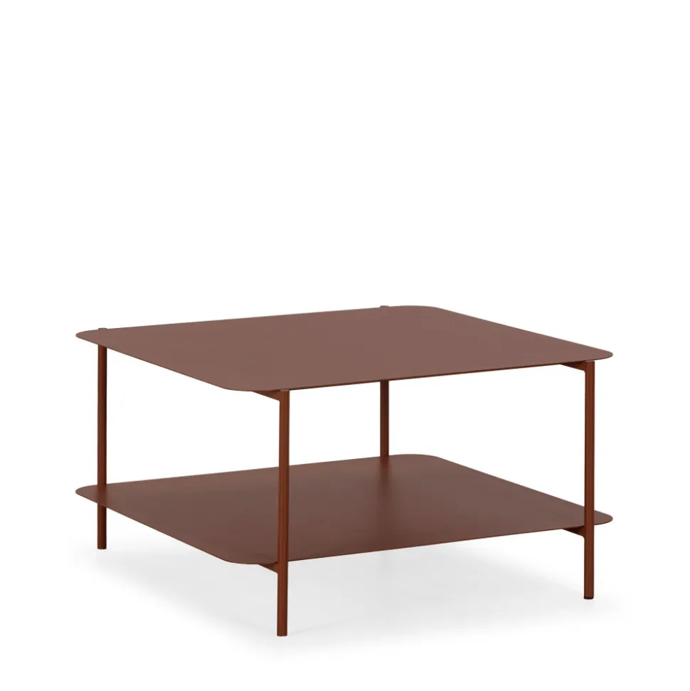 JUDITH Table basse en métal à double plateau
