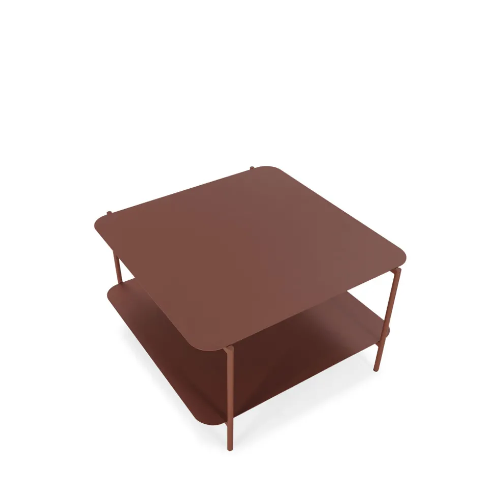 JUDITH Table basse en métal à double plateau