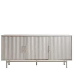 JURA Buffet 3 portes en bois et métal L160cm