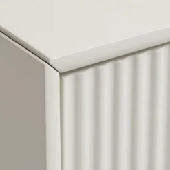 JURA Meuble TV 2 portes 1 tiroir en bois et métal L140cm