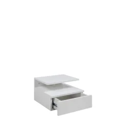 KAMICHI Table de chevet murale 1 tiroir en bois