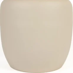 KARULA Table basse ronde effet travertin ø60cm