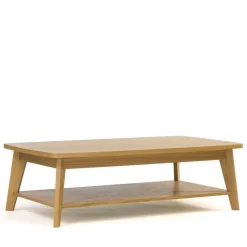 KENSAL Table basse 2 plateaux bois