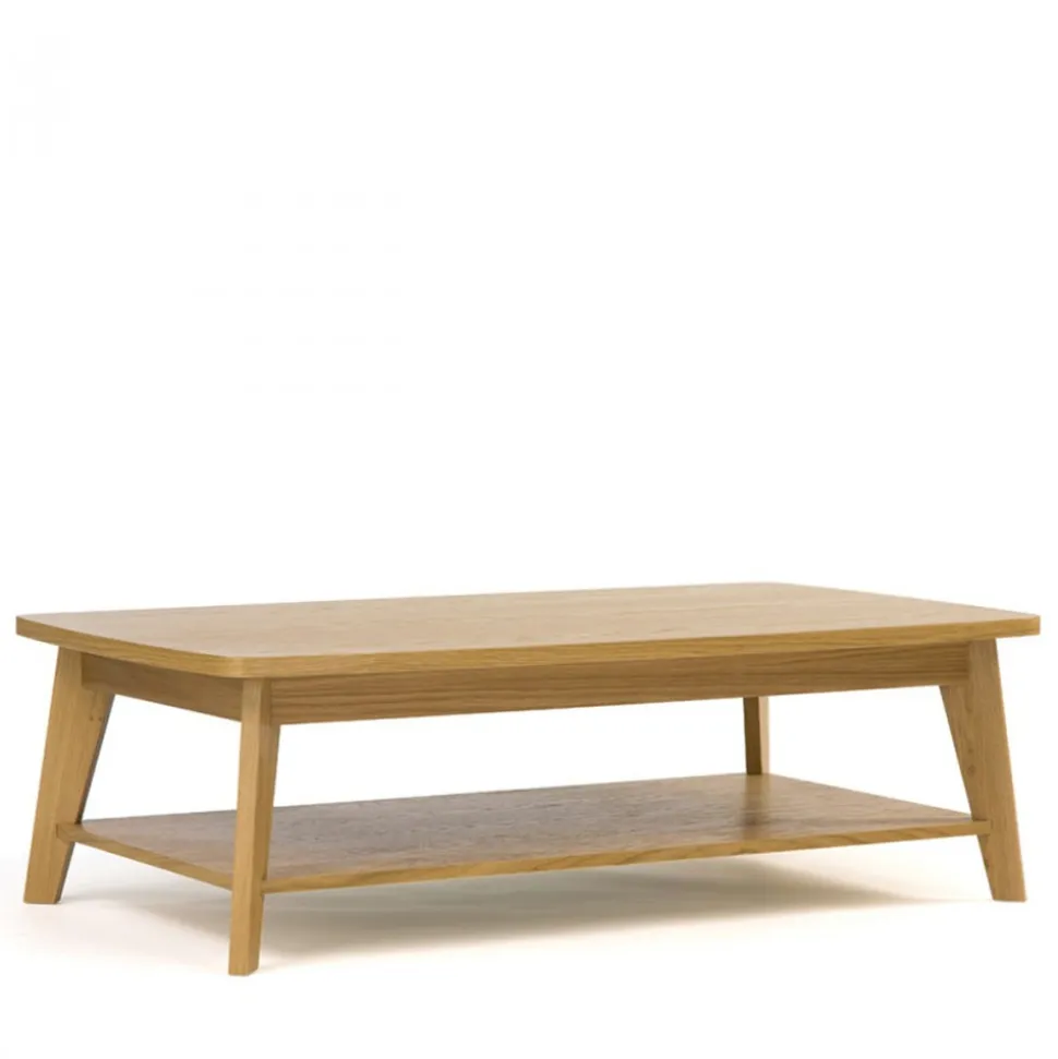 KENSAL Table basse 2 plateaux bois