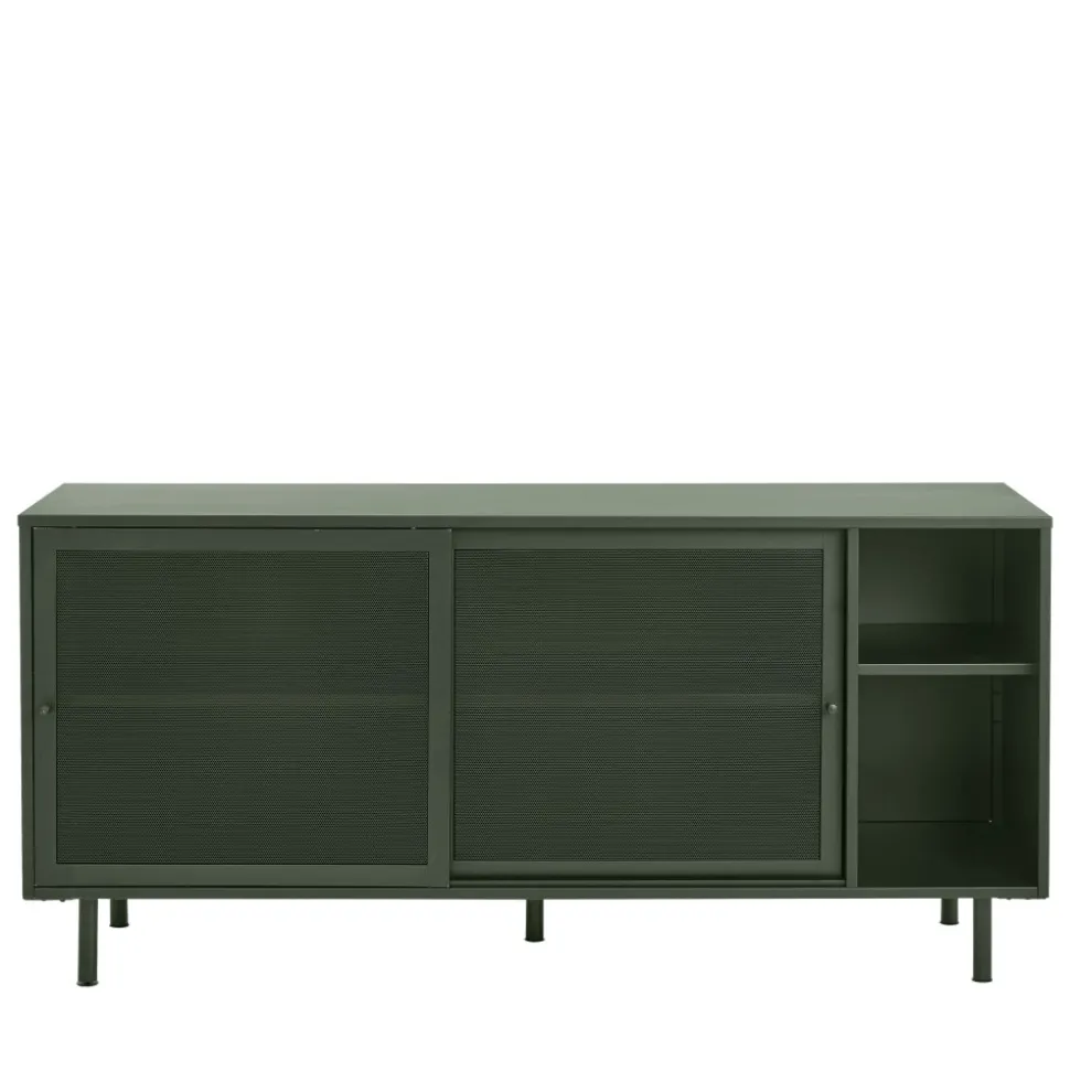 KISO Buffet 2 portes, 2 niches en métal L160cm
