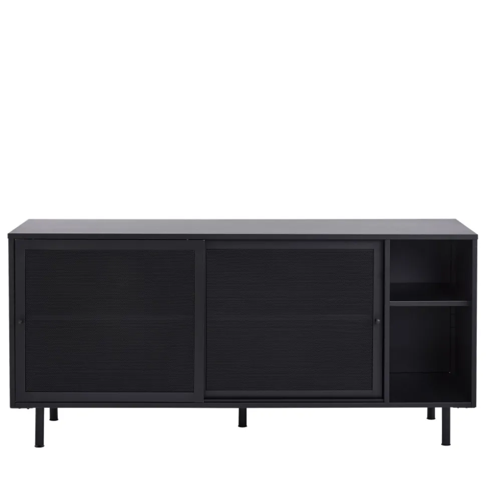 KISO Buffet 2 portes, 2 niches en métal L160cm