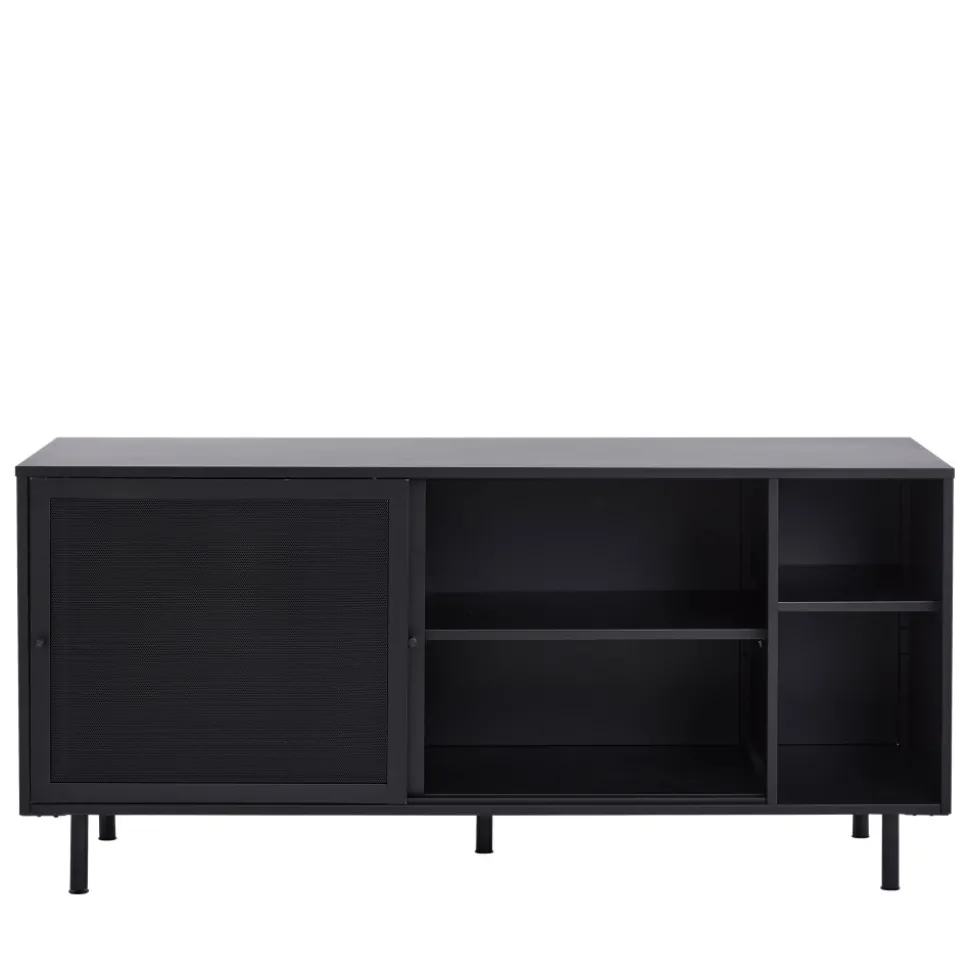 KISO Buffet 2 portes, 2 niches en métal L160cm