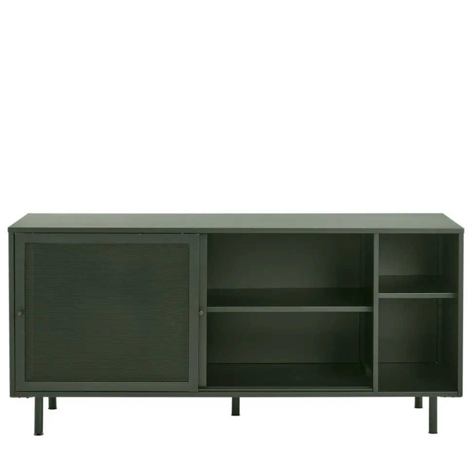 KISO Buffet 2 portes, 2 niches en métal L160cm