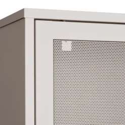 KISO Vaisselier 4 portes, 2 niches en métal H180cm