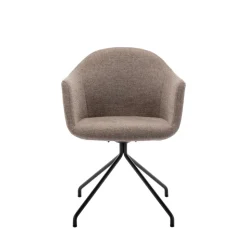 KOOIJ Chaise de bureau en tissu et métal