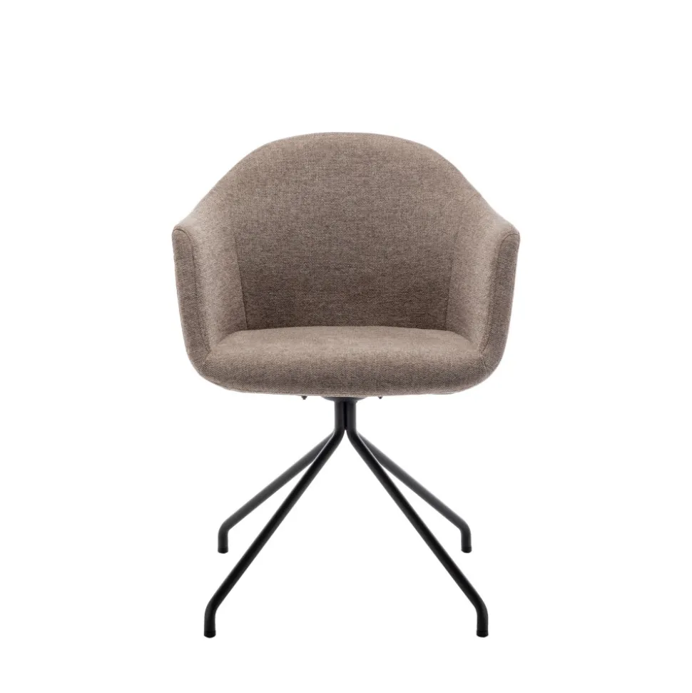 KOOIJ Chaise de bureau en tissu et métal