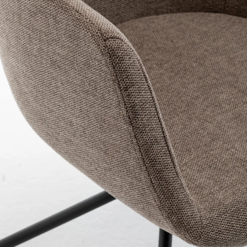 KOOIJ Chaise de bureau en tissu et métal