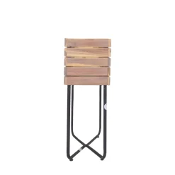 KORA Jardinière en bois et métal H 62 cm