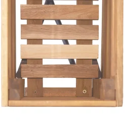KORA Jardinière en bois et métal H 62 cm