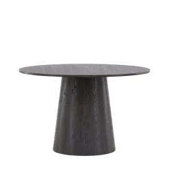 LANZO Table à manger 4 personnes ronde en bois