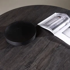 LANZO Table à manger 4 personnes ronde en bois
