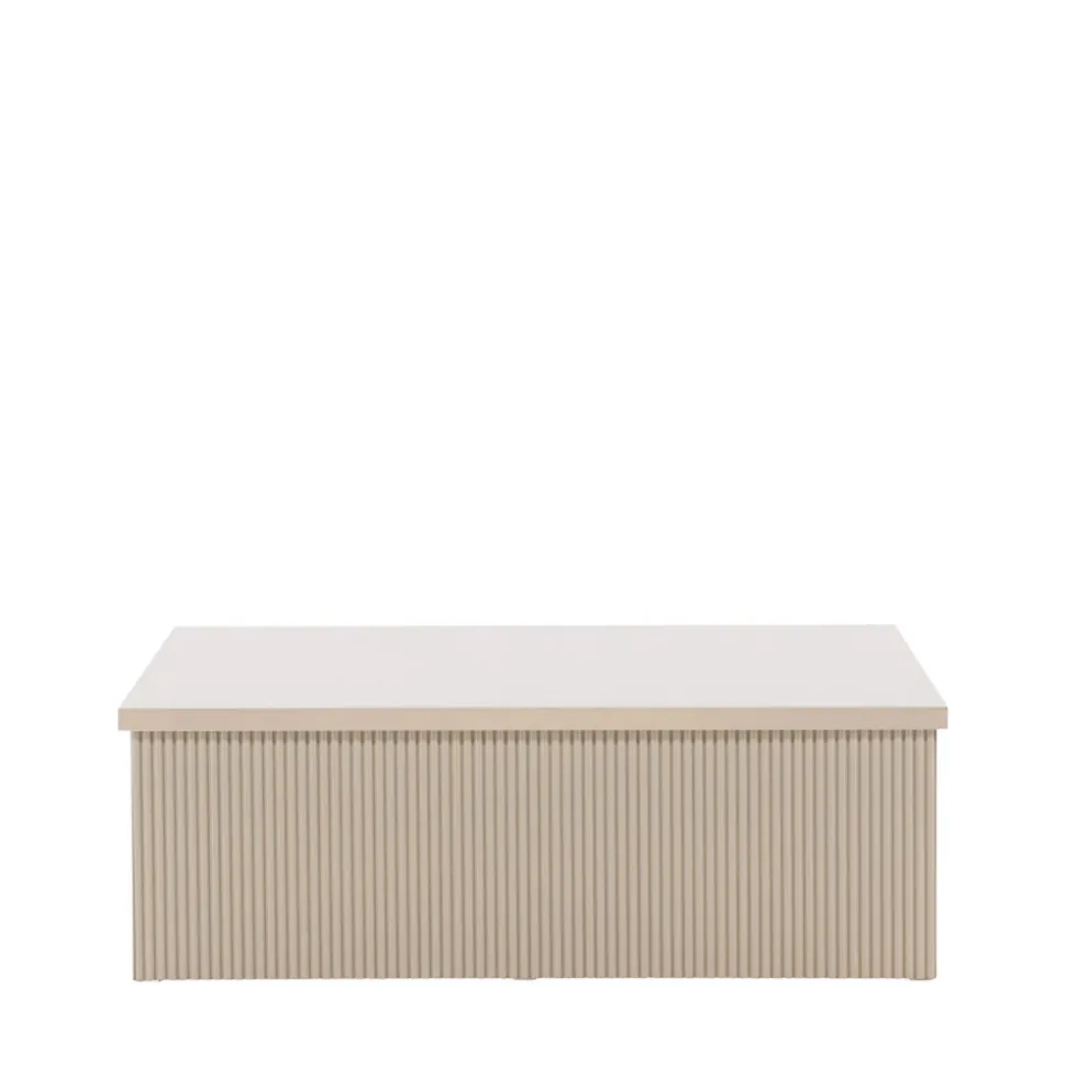 LENOX Table basse carrée en bois 90x90cm