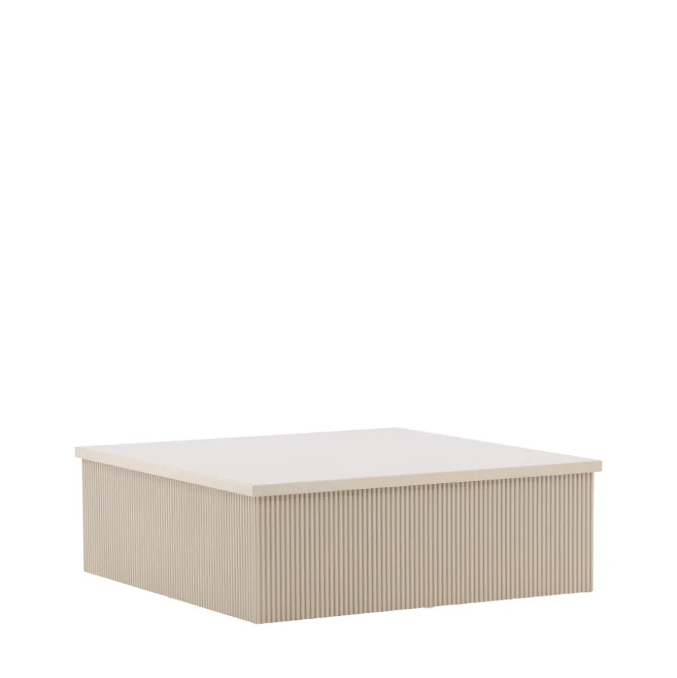 LENOX Table basse carrée en bois 90x90cm