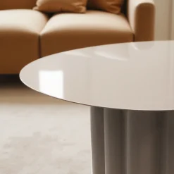 LEON Table basse ronde en aluminium ø64cm