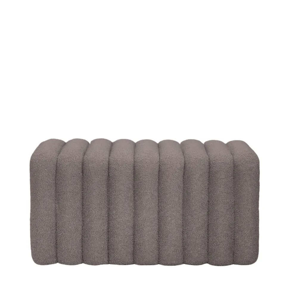 LETO Banc rembourré en tissu bouclette L79cm