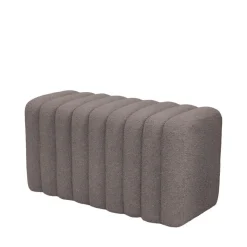LETO Banc rembourré en tissu bouclette L79cm