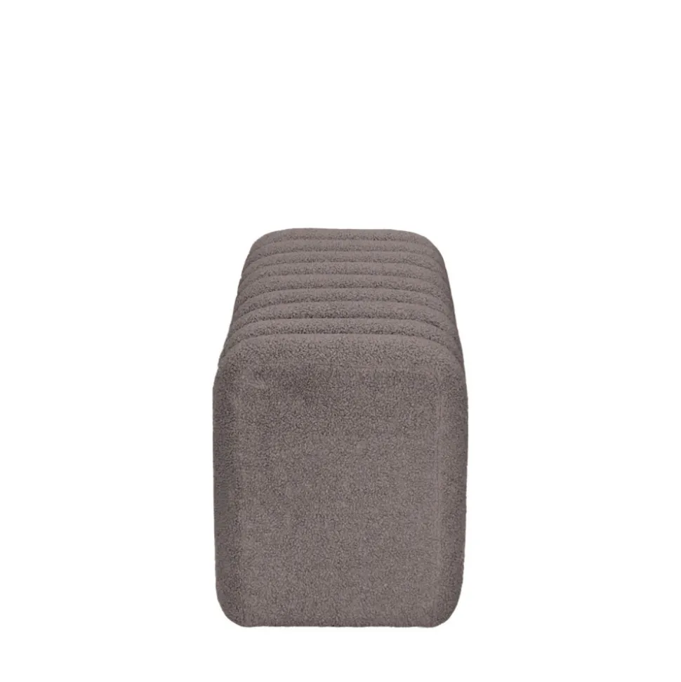 LETO Banc rembourré en tissu bouclette L79cm